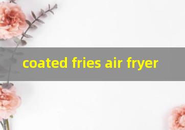  coated fries air fryer